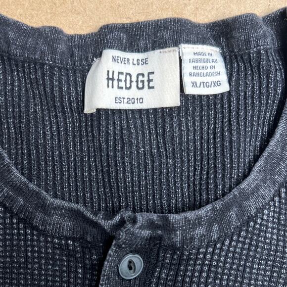 Never Lose Hedge Stonewashed Black Long Sleeve Men XL - Picture 2 of 8